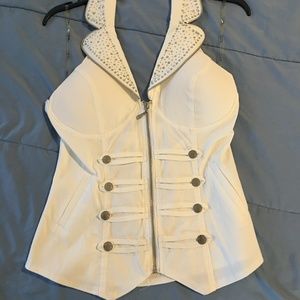 Glam Halter Top with Rhinestones